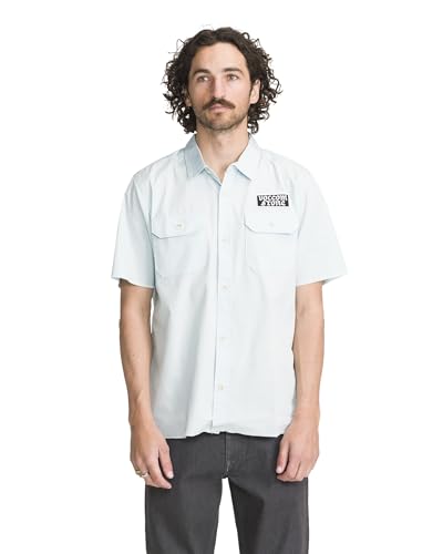 Volcom Men's Sink Em SS Carolina Blue S : Clothing, Shoes & Jewelry