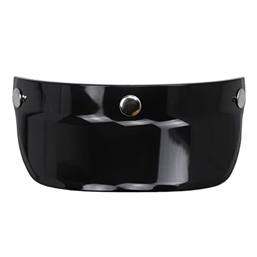 Mulcort Visiera universale con 3 bottoni a scatto per casco da moto con viso aperto