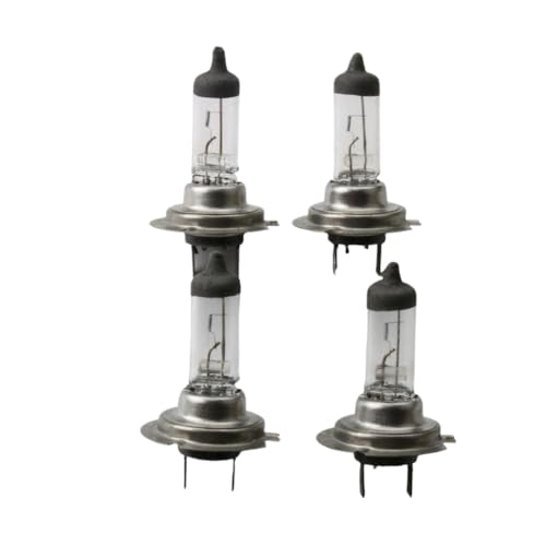 DWOGCEBX Bombilla blanca H7 de 4 piezas, 12V, 55W, Compatible con motocicleta, Scooter, Motocross, Karting, 50cc, 125cc, 200cc, 250cc, 300cc.