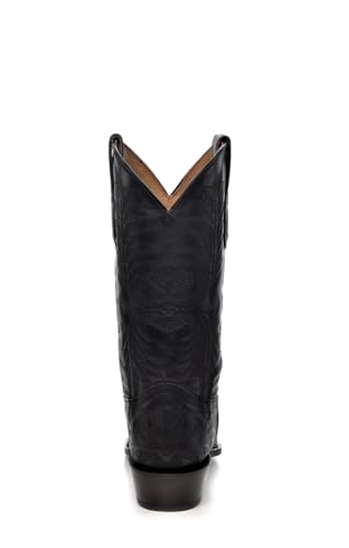 CORRAL MEN'S BLACK EMBROIDERY NARROW SQ. TOE, LEATHER SOLE, COWHIDE LEATHER, WESTERN BOOTS, A45453