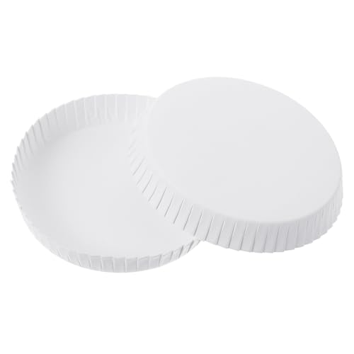 Gogogmee 100 Pcs Disposable Cup Covers Paper Cup Lids for Tea Coffee Milk Tea Easy to Use for Home Office Ktv Hotels