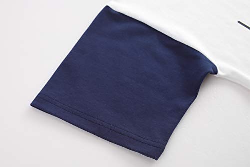 Hupohoi Big Girls' Short Sleeve Nightgown Lovely Cats Lazy Day Printed Sleep Dress Pjs Navy thumb #5