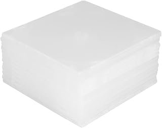 LIFKOME 12 Peças Racks De Caixa De Disco De Caixa Única Para Armazenamento Caixa De CD Caixa De CD Pacote De CD Dvd Rack De Armazenamento De Disco Único Branco Caixa Fina Rack Caixas De