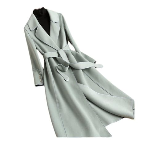 Veste longue en tweed à col poupée, coupe en ligne A raffinée