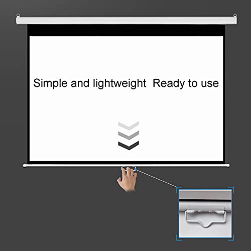 Pantalla de proyector manual 84 pulgadas 4:3 retractable miniatura 4