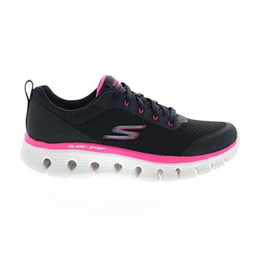 Skechers Womens Go Walk Glide Step Flex Summer Charm Black Athletic Cross Training Shoes 6
