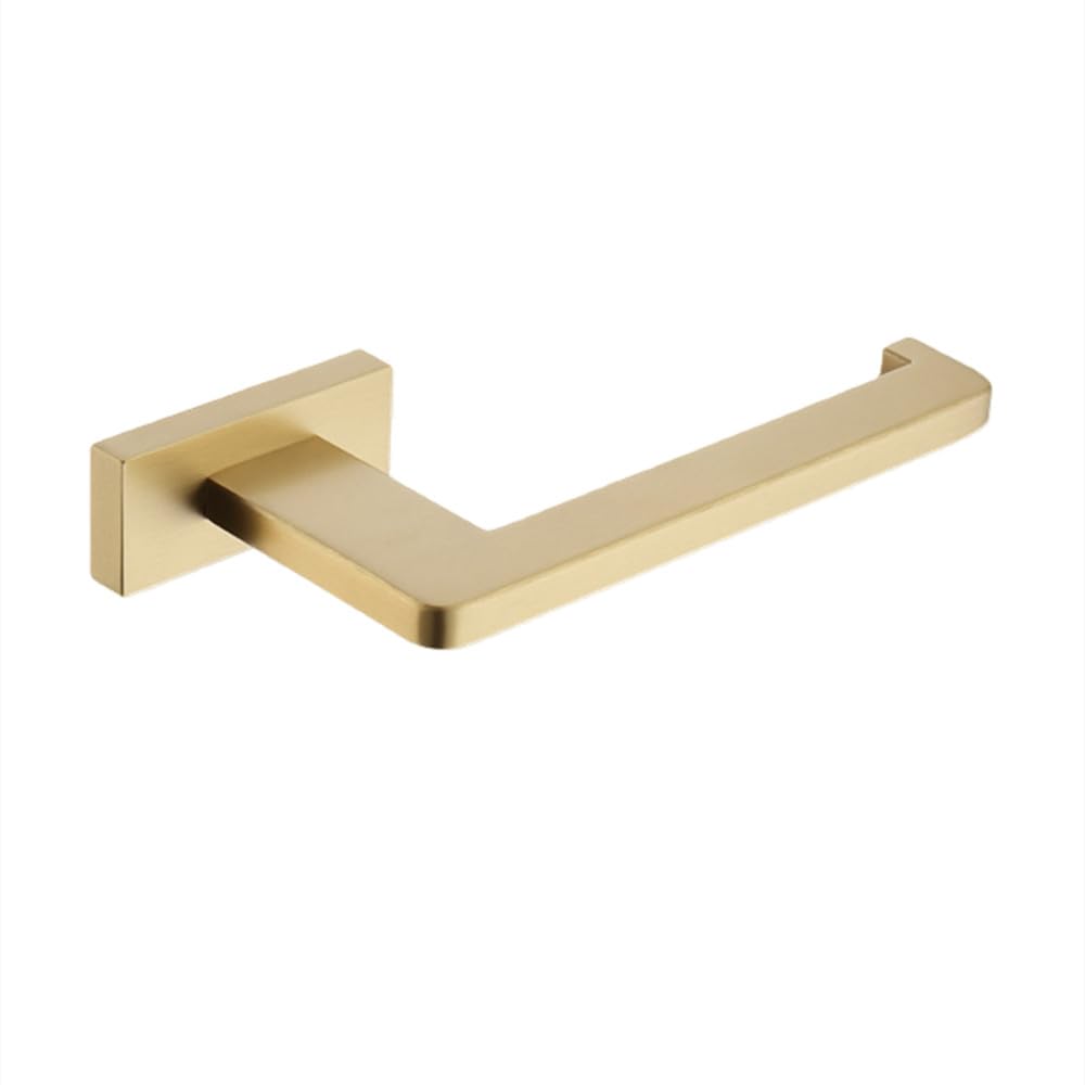 Brushed Gold Bathroom Accessories Set Toilet Brush Holder Toilet Paper Holder Towel Bar Rail Rack Hanger Hook Soap Dish Hardware,Paper Holder A