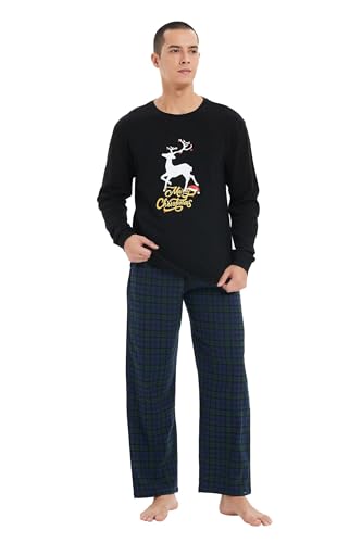 Couples Matching Pajamas Set 100% Cotton Flannel Pajamas For Couples Soft PJS with Pockets3