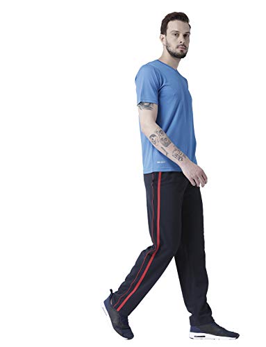 Image of berge' Men Cotton Polyester Comfy Regular Fit Sports Quality Track Pants with Secure Zipper Pocket, Casual Wear Lower Tracks Pant