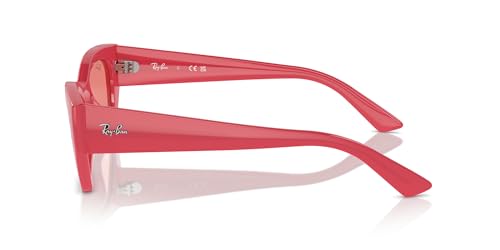 Ray-Ban RB4430 Zena Sunglasses, Red Cherry/Pink, 52 mm3