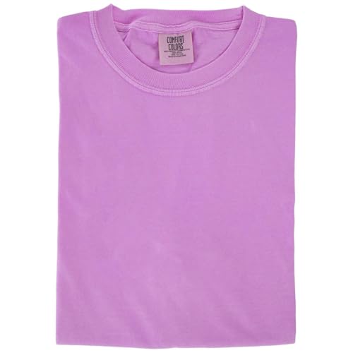 Hobby Lobby Heavyweight Adult Crew T-Shirt, Neon Violet - Large