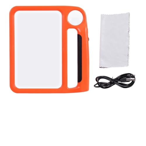 Lámpara de lectura LED con aumento y protección antiluz azul para personas mayores
