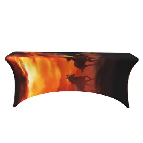 Nappe élasthanne rectangulaire extensible housse table 1m80 de réception - 3