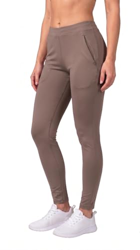 Image of Mehrang Stretchable Yoga Pants for Women & Gym Pants for Women Workout with Mesh Insert & Side Pockets