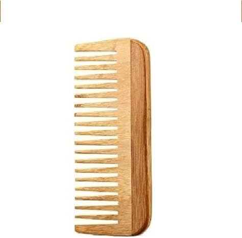 INSIME Wooden Beard comb for men | Neem wooden Beard pocket comb for men | Small comb pocket size mini comb beard styler (Detangler comb)