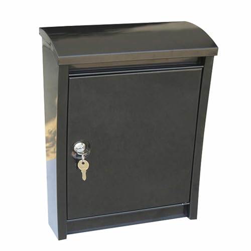 Boîte aux lettres murale extérieure 30,5x15,2x40,6 cm acier inoxydable gris