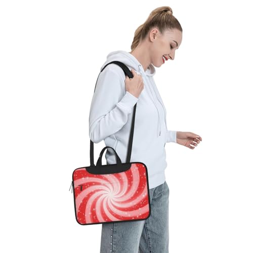 Maletín para portátil con glitter rojo 15.6 pulg impermeable miniatura 3