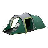 Coleman Chimney Rock 3 Plus Tent, 3 person tunnel tent, 3 man camping tent, large darkened sleeping...