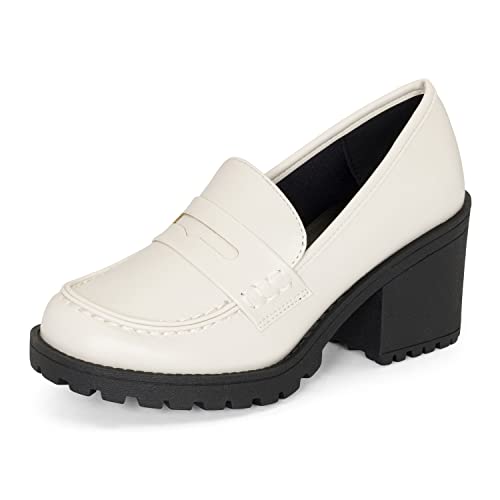 Chariot & Co Womens Platform Mary Janes Loafer Heels Ankle Strap Pumps | Chunky Pumps | Coquette Y2K Cosplay Ready Blast2