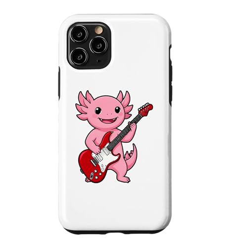 Vintage Axolotl Punk Music Playing Guitar �X�}�z�P�[�X iPhone 11 Pro �p
