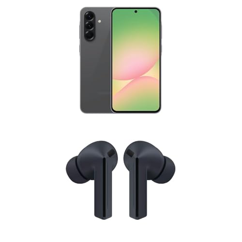 Image of Samsung Galaxy A56 128GB, 5G Unlocked Android Smartphone, Awesome Graphite w / Galaxy Buds 3 FE True Wireless Bluetooth Earbuds, Black