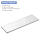 QUARKZMAN Quadratischer Aluminium Flachstab, 9/16 dick, 3 Breite, 10 Länge, Aluminiumstab 6061 Aluminium Flachplatte, 15 x 75 x 254mm T6511 Vollmaterial, Neuware