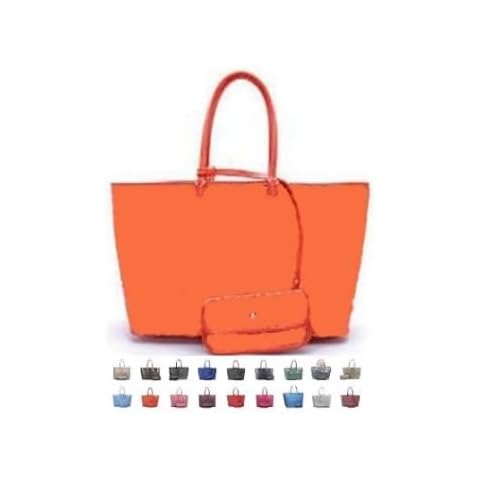 XCSQ Fashion Shopping Tote Bag,Designer Shoulder Handbags,womens purse handbags,Hobo Bags (Large,orange..) Cover