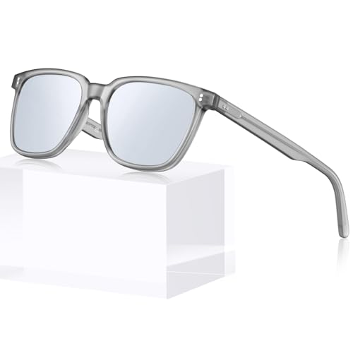 Image of CARFIA Retro Acetate Polarized Sunglasses for Men UV400 Protection Driving Outdoor Anti-Glare Sun Glasses CA5354WS