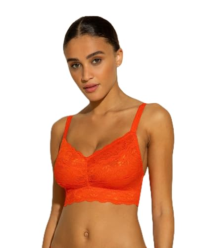 Cosabella Never Say Never Curvy Sweetie Bralette - Kabelloser Bralette in Übergröße für Frauen mit Unterstützung, verstellbaren Trägern, Sizilianisches Orange, small