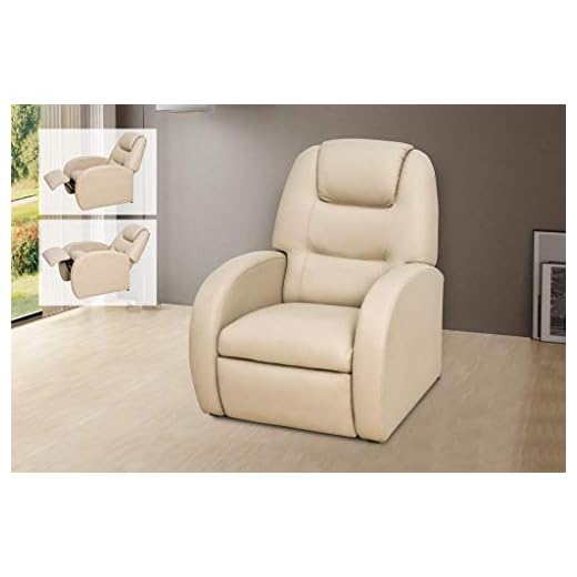 Poltrona Reclinável Civic MX-1 Corano Bege E-290 - Matrix