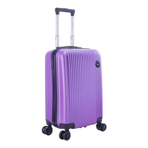 Image of SANTINO Rose Gold 3-Piece Travel Kit, purple., Small, Maple Suitcase