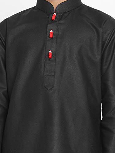 Image of JBN Creation Boys Cotton Blend Kurta Pyjama Set - Ethnic Elegance for Festivals | Comfortable Classic Collar Full Sleeves Kurta for Kids