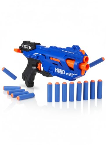 Image of Blaze Storm New Edition Foam Dart Blaster Gun for Kids | Soft Bullet Toy Gun with 8 Refill Darts | Elite Team Series | Safe & Fun Outdoor Shooting Game for Ages 6+ Kids