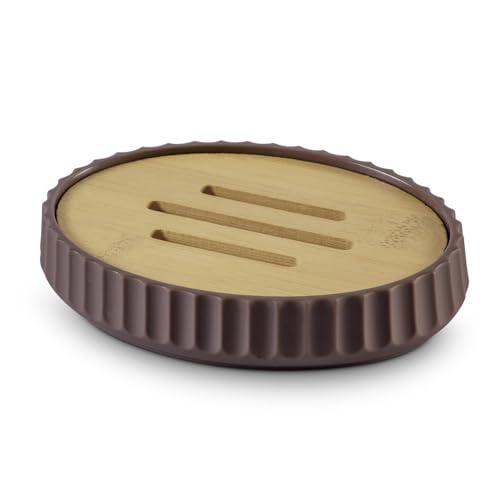 Image of Freelance Portofino ABS Soap Dish Holder for Bathroom, New Brown - Wash Basin Soap Box Sabun Dani /Sabundani - Soap Bar Holder Box - Soap Tray /Stand /Case /Cases for Kitchen Sink, Bathroom, Washroom