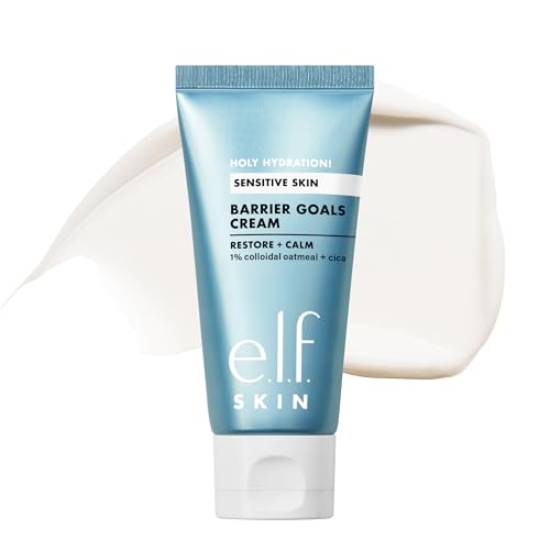 e.l.f. SKIN Holy Hydration! Barrier Goals Cream, Rich Face Moisturizer For Hydrating & Soothing, Helps Visibly Reduce Redness, Vegan & Cruelty-Free