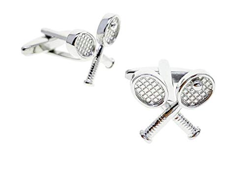 Mancuernillas de tenis cruzadas para hombre miniatura 4