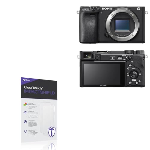 BoxWave Screen Protector Compatible With Sony Alpha a6400 - ClearTouch ImpactShield (2-Pack), Impenetrable Screen Protector Flexible Film
