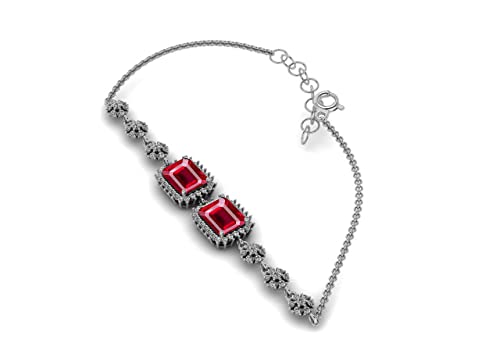 Image of LMDPRAJAPATIS Cubic Zirconia Charm Bracelet Jewellery with-Chain for girl & Women's
