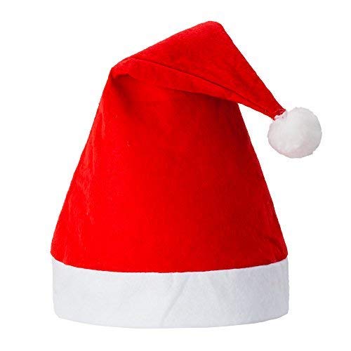 24 Set Non-Woven Cloth Santa Hat Christmas Caps For Adults And Children Christmas Red #TOP3