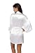 Kimono Outlet Wedding Short Kimono Robe for Bride, With Rhinestones White M