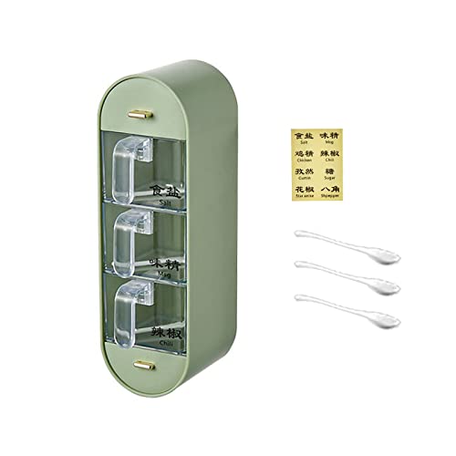XISAOK Wall Mounted Condiment Box Compartment Organization Artifact for Window Wall Door Small Items Storage