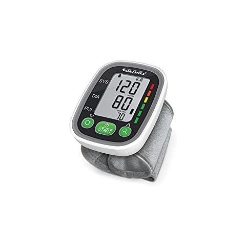 Soehnle Handgelenk Blutdruckmessgerät Systo Monitor 100 mit vollautomatischer Messung, Blutdruckmesser mit Bewegungssensor, Blutdruck Messgerät, inkl. Batterien Cover