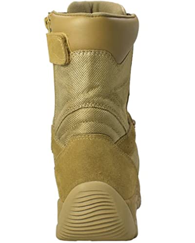 Adtec Tactical Boots For Men - Leather Tactical Military Boots With Zippers On The Side, Composite Safety Toe Boots With An Oil & Slip Resistant Outsole, Combat, Police, Service Gear (Coyote, Size 10) #TOP4