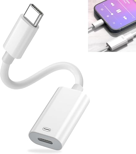Type C to ライトニング 変換 アダプタ 3in1 【2024高機能版】USB C 変換 イヤホン 変換ケーブル 急速充電 + 高速転送 + オーディオ 通話・音楽・音量調節対応 Phone 15シリーズ/Pad Pro/Pad 10/mini6/