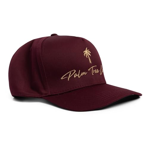 Image of Palm Tree Crew Men's Adjustable Snapback Embroidered Logo Crew Hat