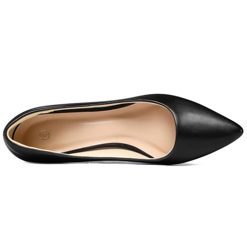 mysoft Women's Pointed Toe Pumps 2 Inch Chunky Block Low Heels Dressy Shoes Slip On Pumps3