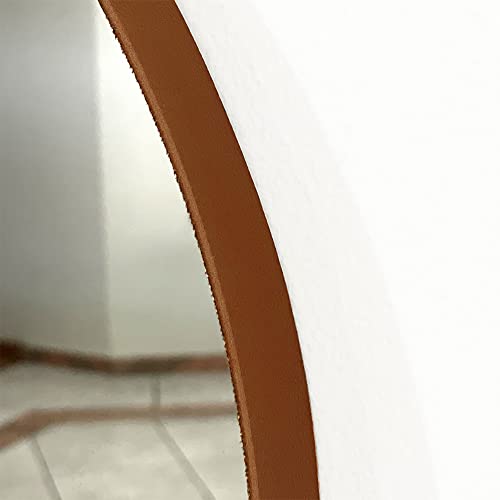 Espelho Orgânico Decorativo 44x64cm com Moldura Cor:Caramelo