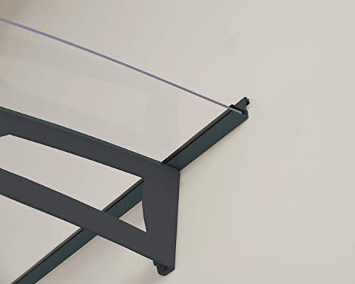 Palram Canopia Vordach Aquila 4500, Regenschutz, Überdachung klar 450x92 cm Pultvordach und Türüberdachung