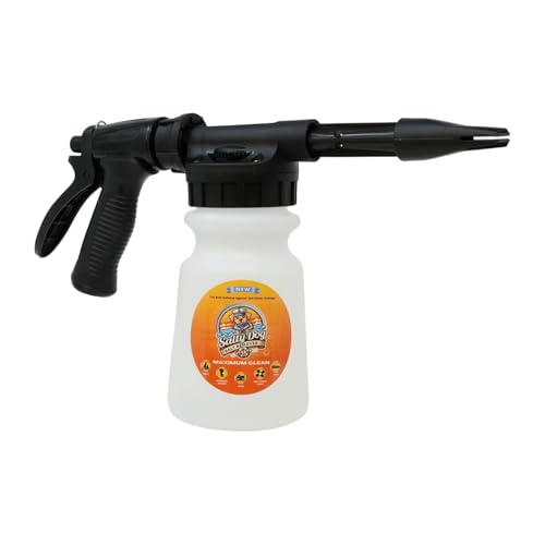 D Vein Salty Dog Salt Cleaner- All-Purpose Salt Remover for Boats, Cars, Houses & More | Eco-Friendly, Safe for All Surfaces | Easy-to-Use Solution for Salt & Grime Removal (Salty Dog Sprayer)