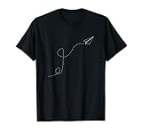 Ein weißes Flugzeug mit Schleife Flugzeuge T-Shirt
